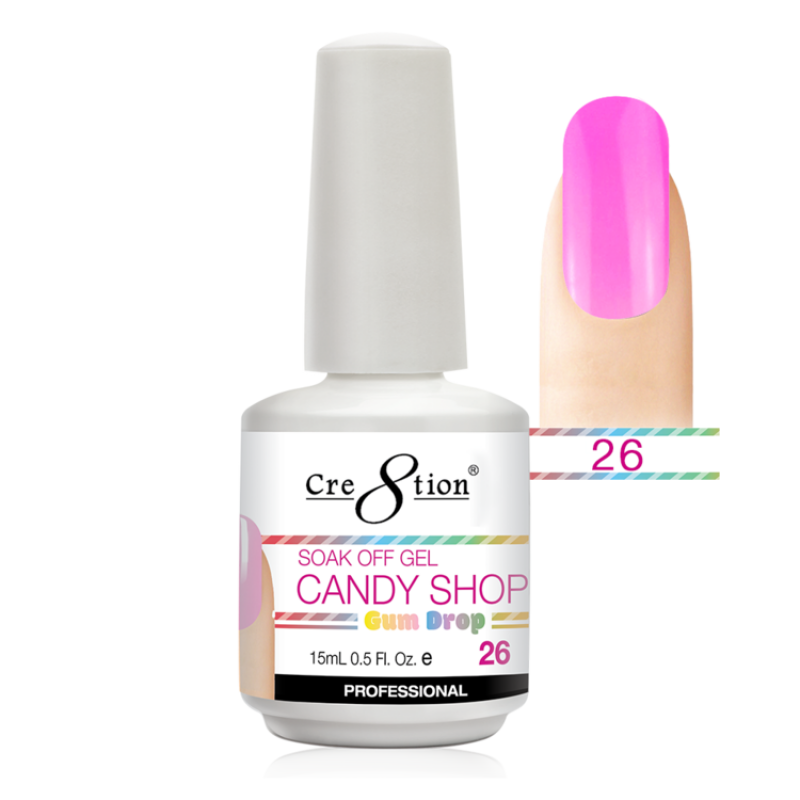 Cre8tion Candy Shop Gum Drop Gel Color 26